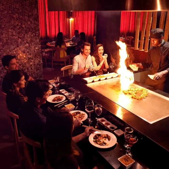 guests at the fuego restaurant at Moon Palace Jamaica