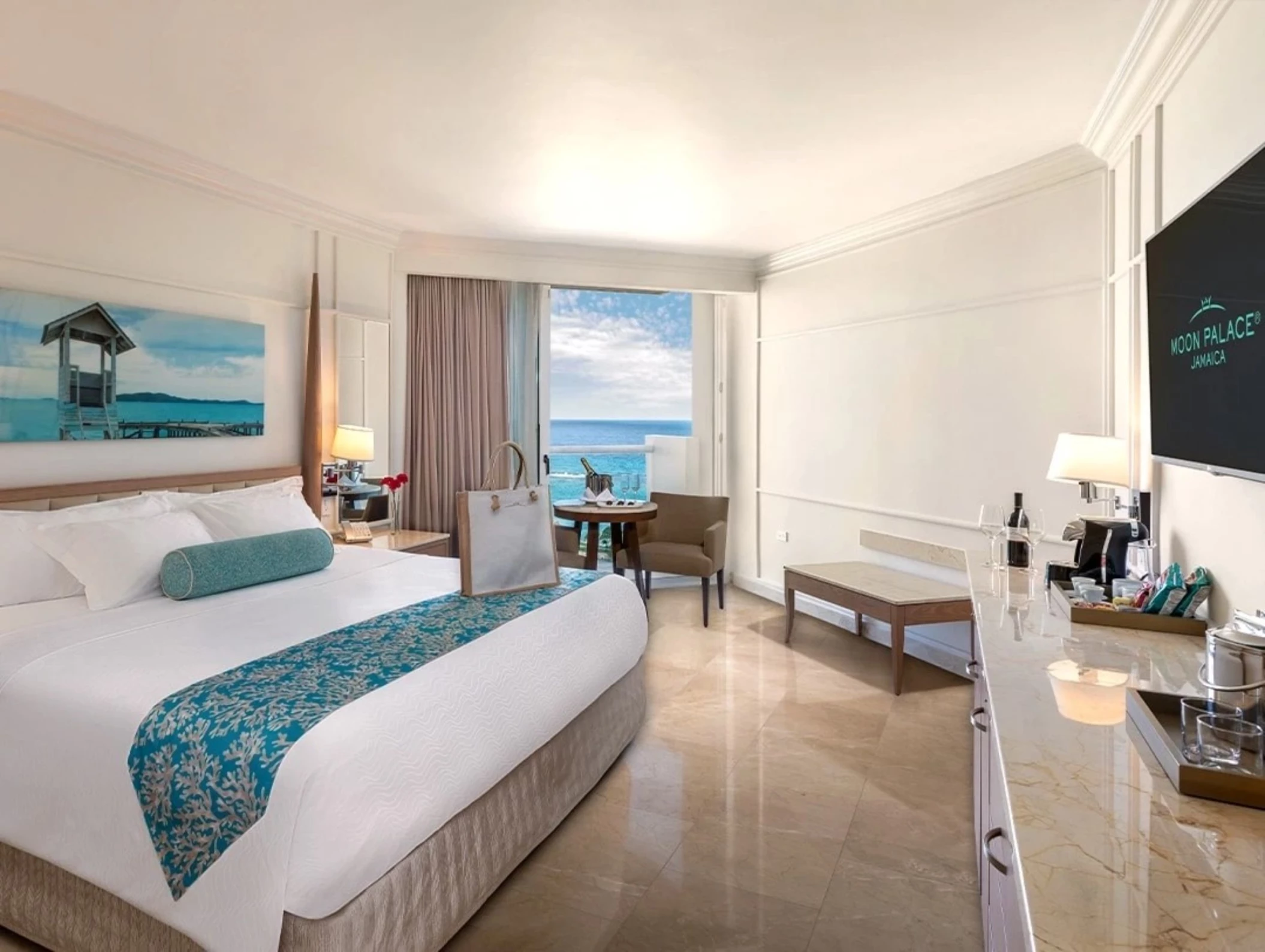 superior honeymoon deluxe room at Moon Palace Jamaica