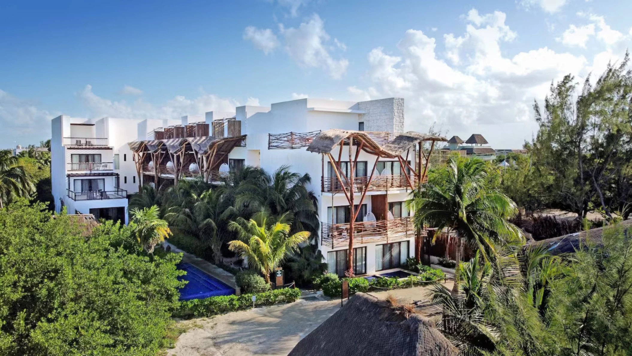 aerial view of Mystique Holbox by Royalton