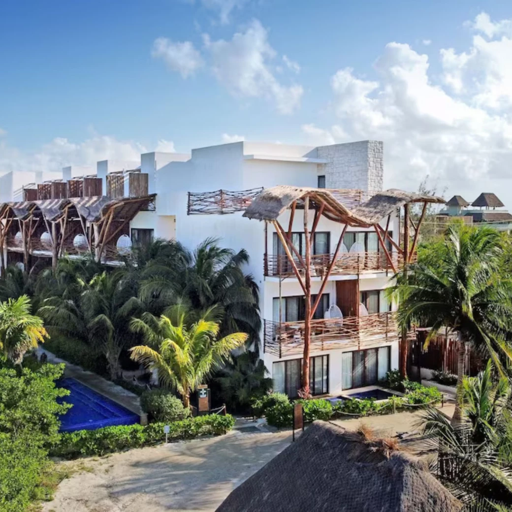 aerial view of Mystique Holbox by Royalton