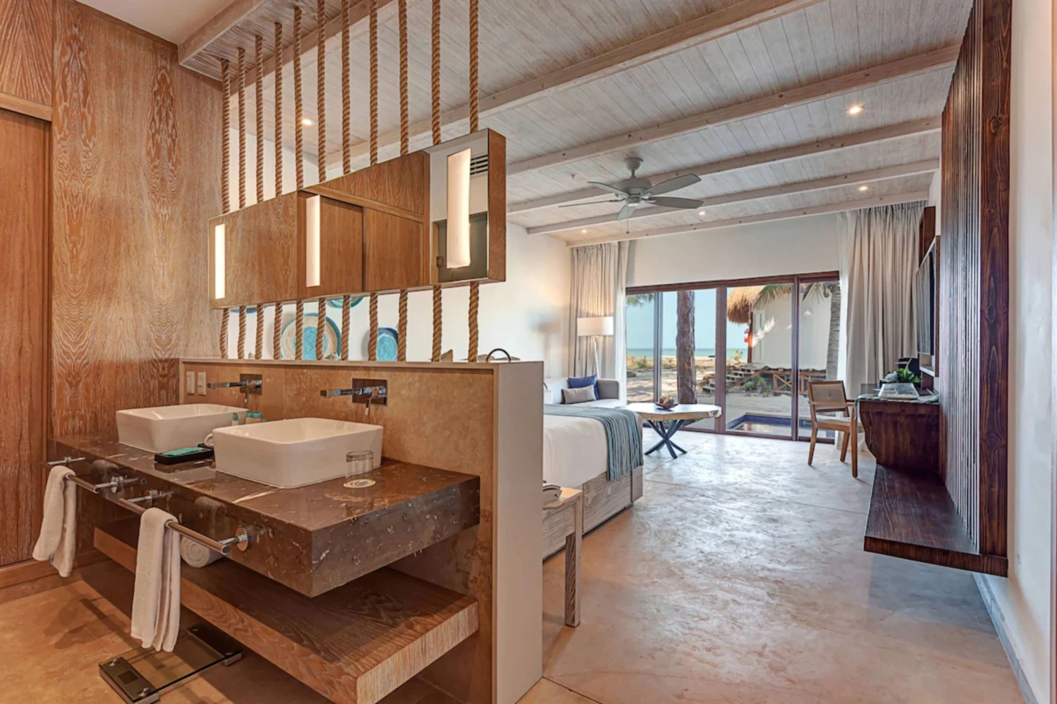 deluxe junior suite swim out at Mystique Holbox by Royalton