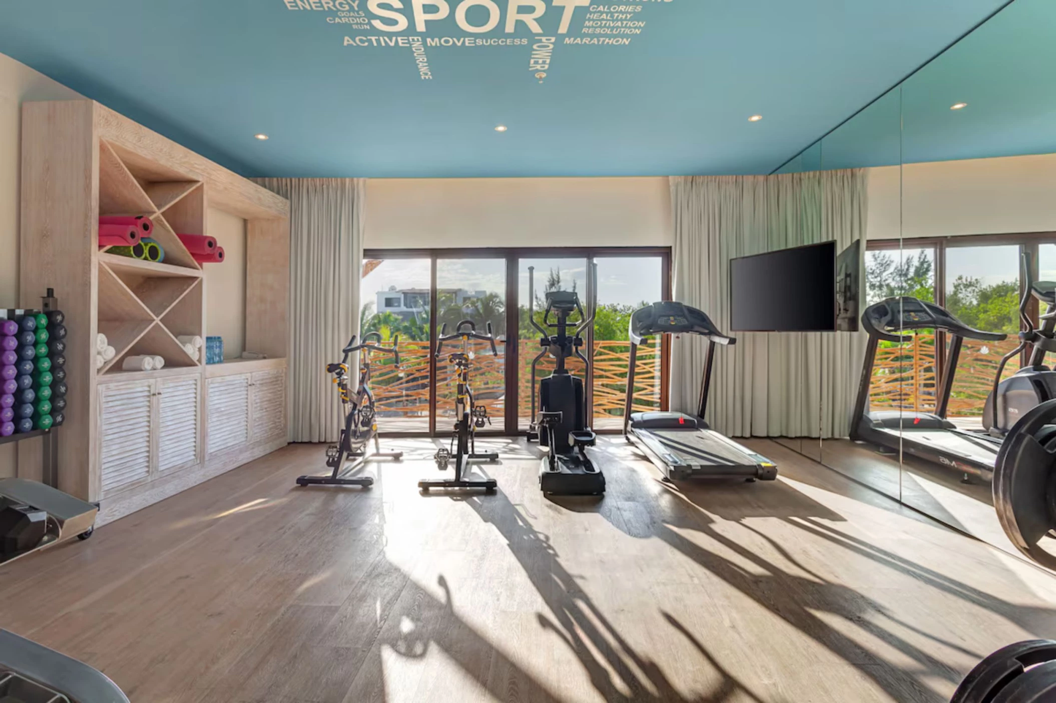 gym at Mystique Holbox by Royalton
