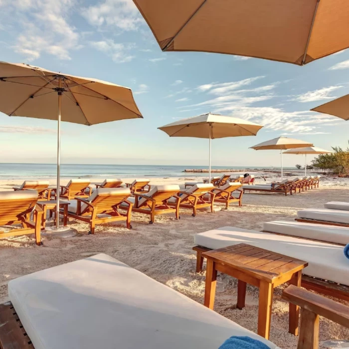 private beach at Mystique Holbox by Royalton