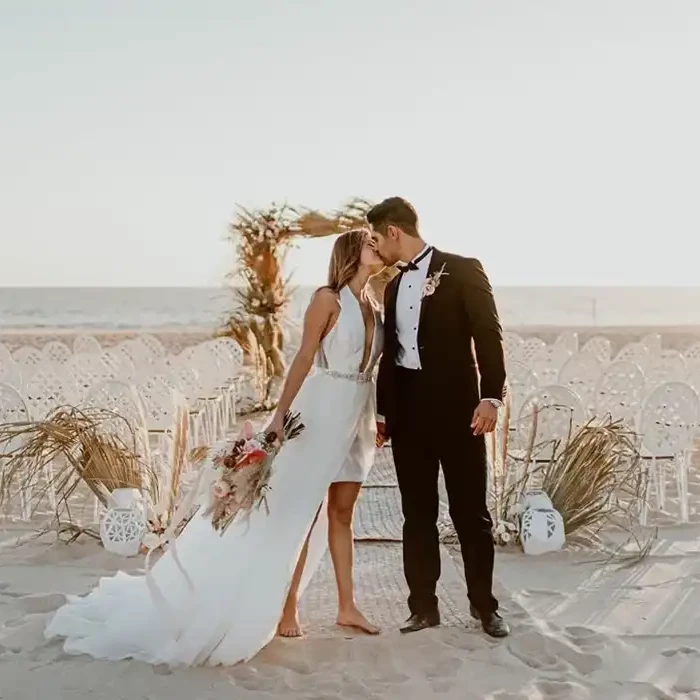 Ceremony on the beach at Nobu Hotel Los Cabos