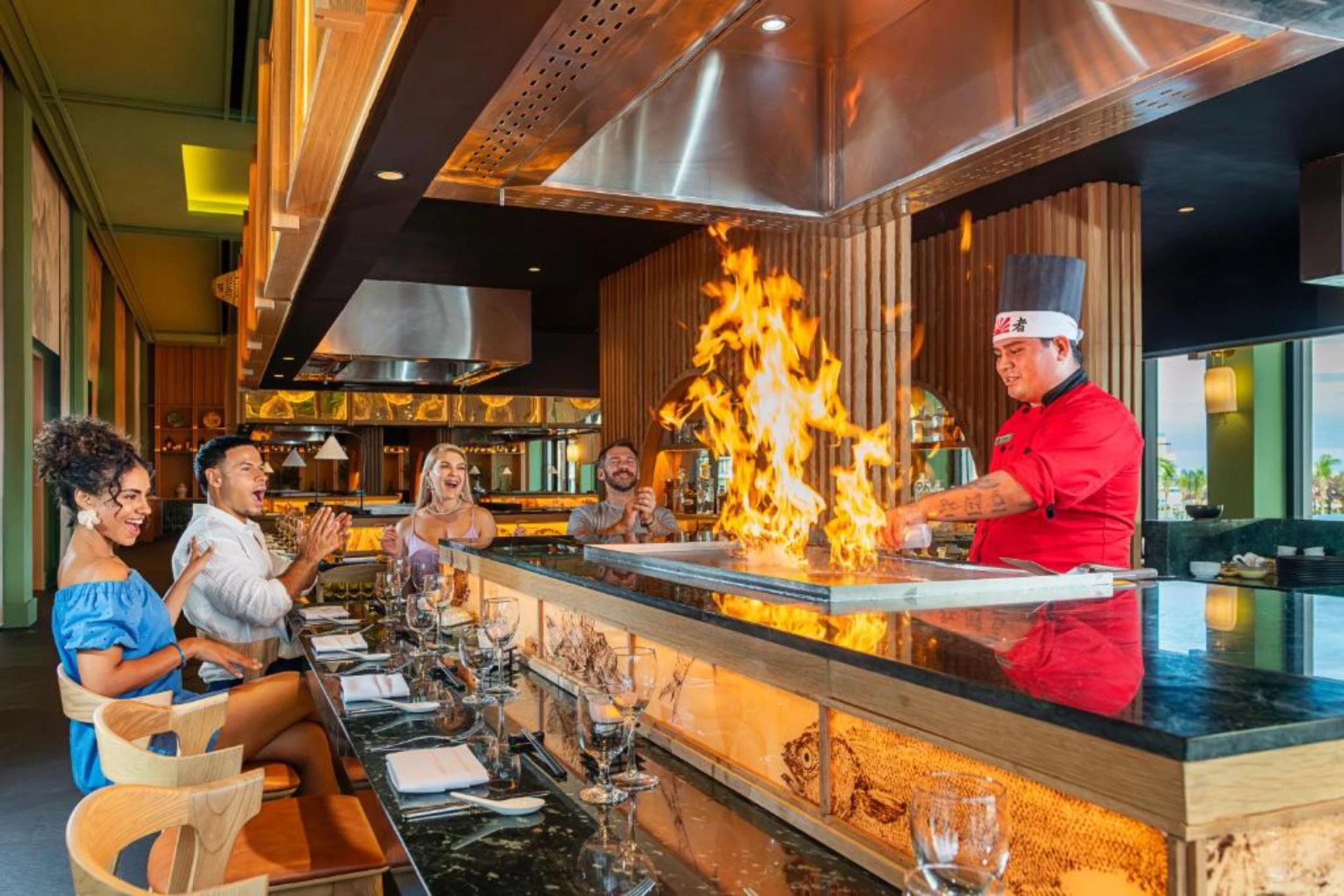 japanese restaurant at Ocean Allure Costa Mujeres