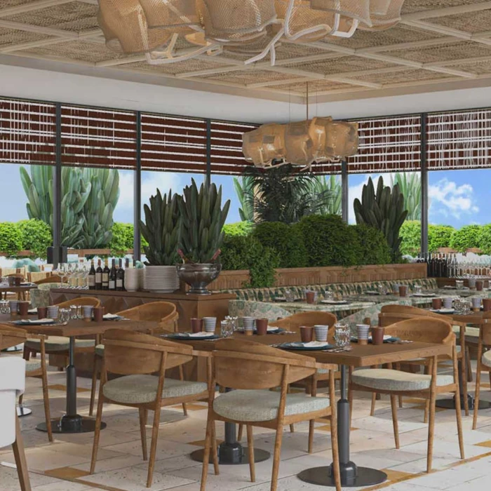 restaurant and bar at Ocean Allure Costa Mujeres