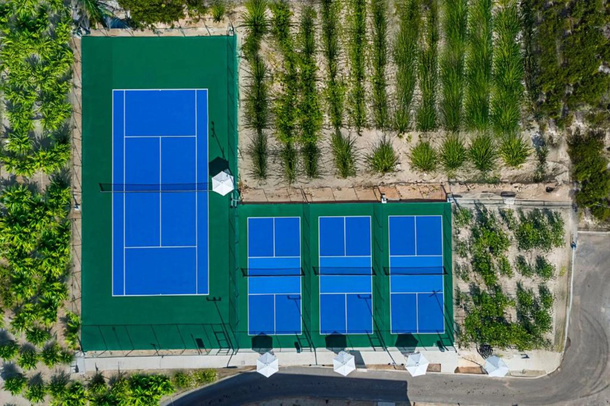 sports court for tennis and pickleball at Ocean Allure Costa Mujeres