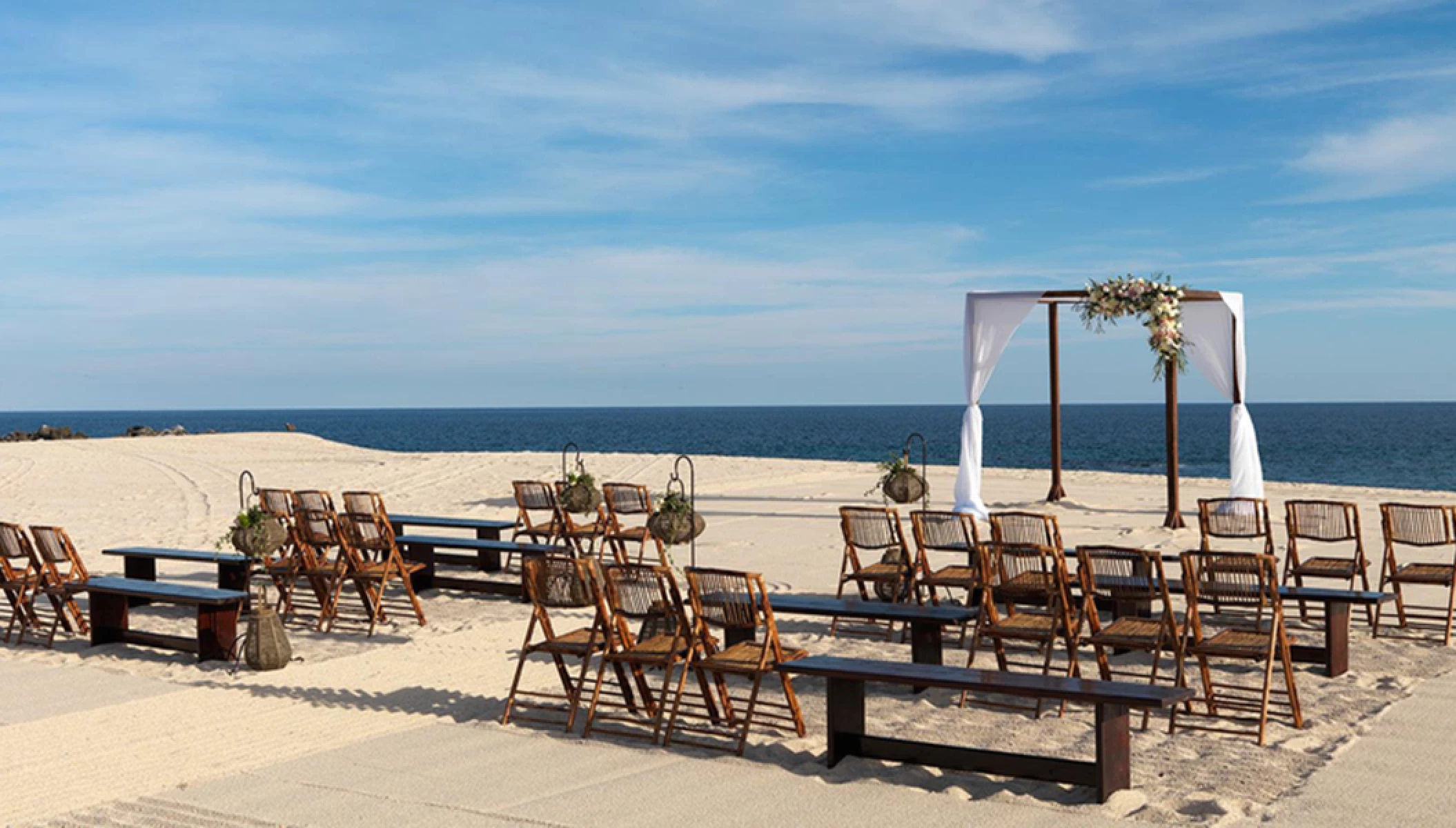 Ceremony in the beach at Paradisus Los Cabos