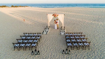 Ceremony on the beach at Paradisus Los Cabos