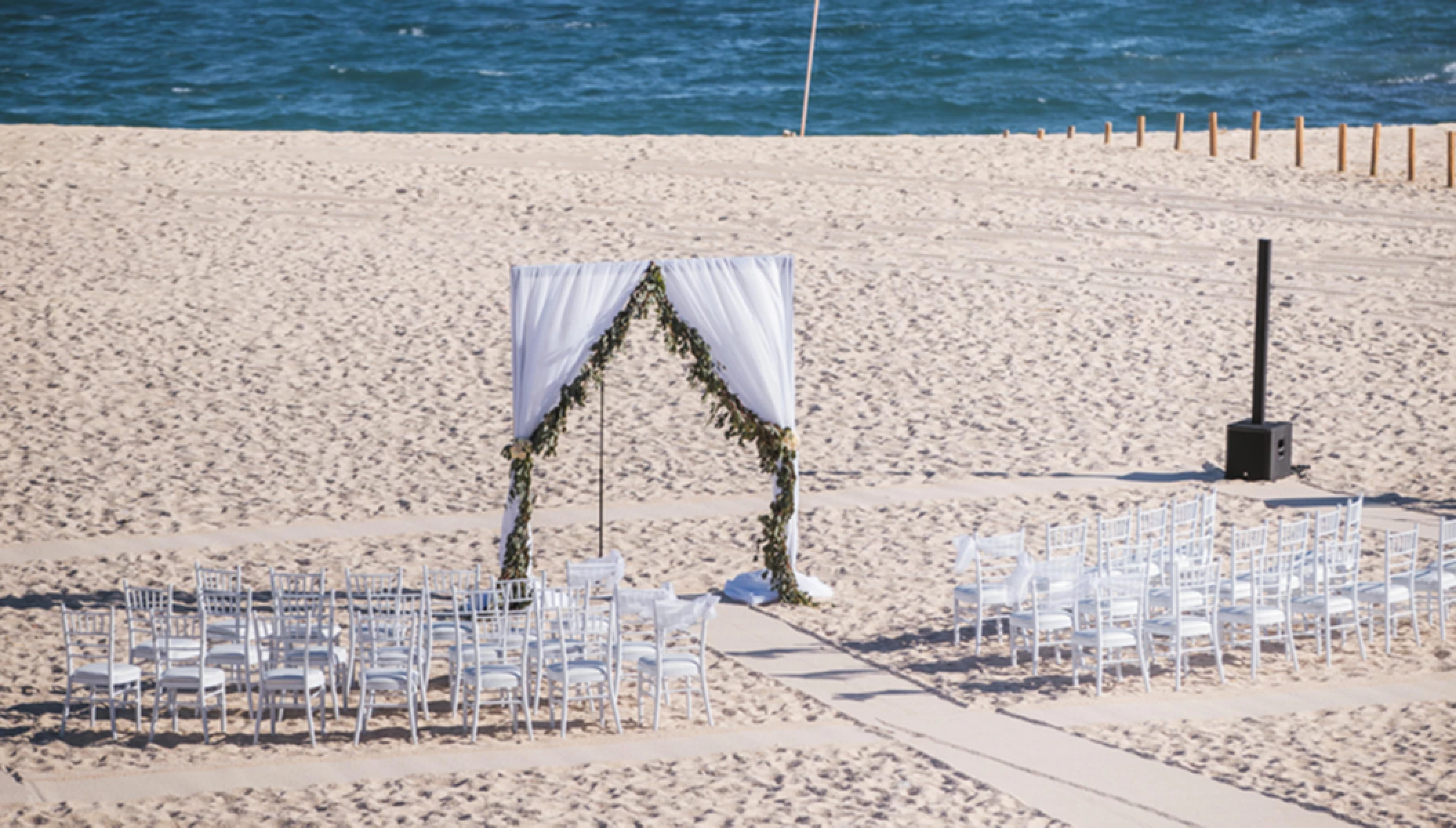 Ceremony in the beach at Paradisus Los Cabos