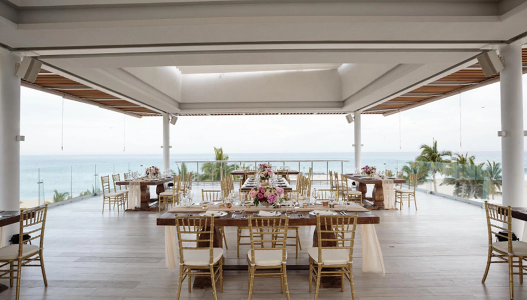 Dinner reception in Gabi Sky Bar at Paradisus Los Cabos
