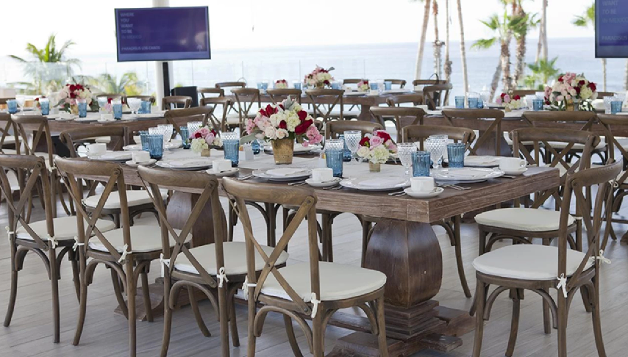 Dinner reception in Gabi Sky Bar at Paradisus Los Cabos