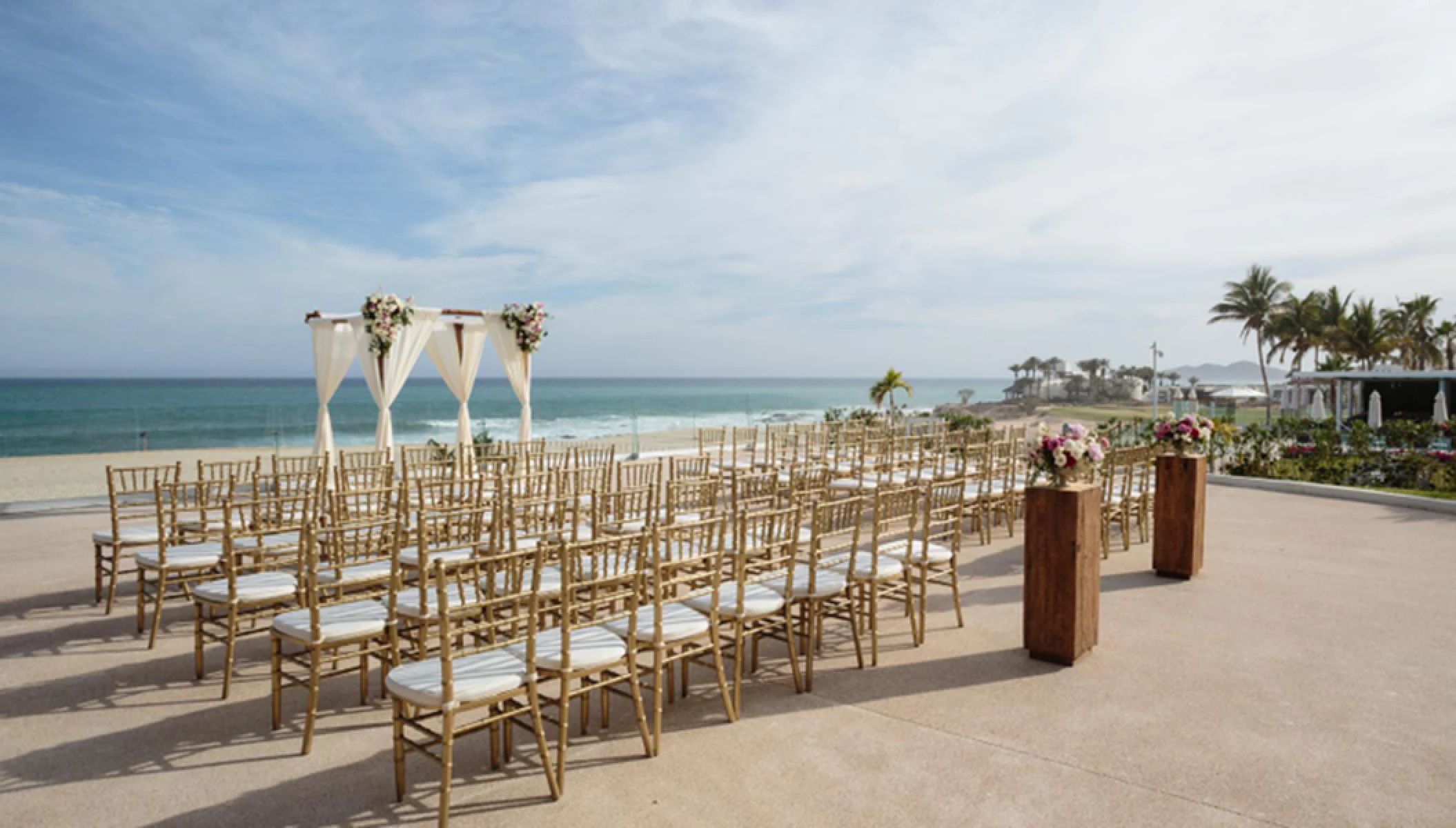 Ceremony in the ocean terrace at Paradisus Los Cabos