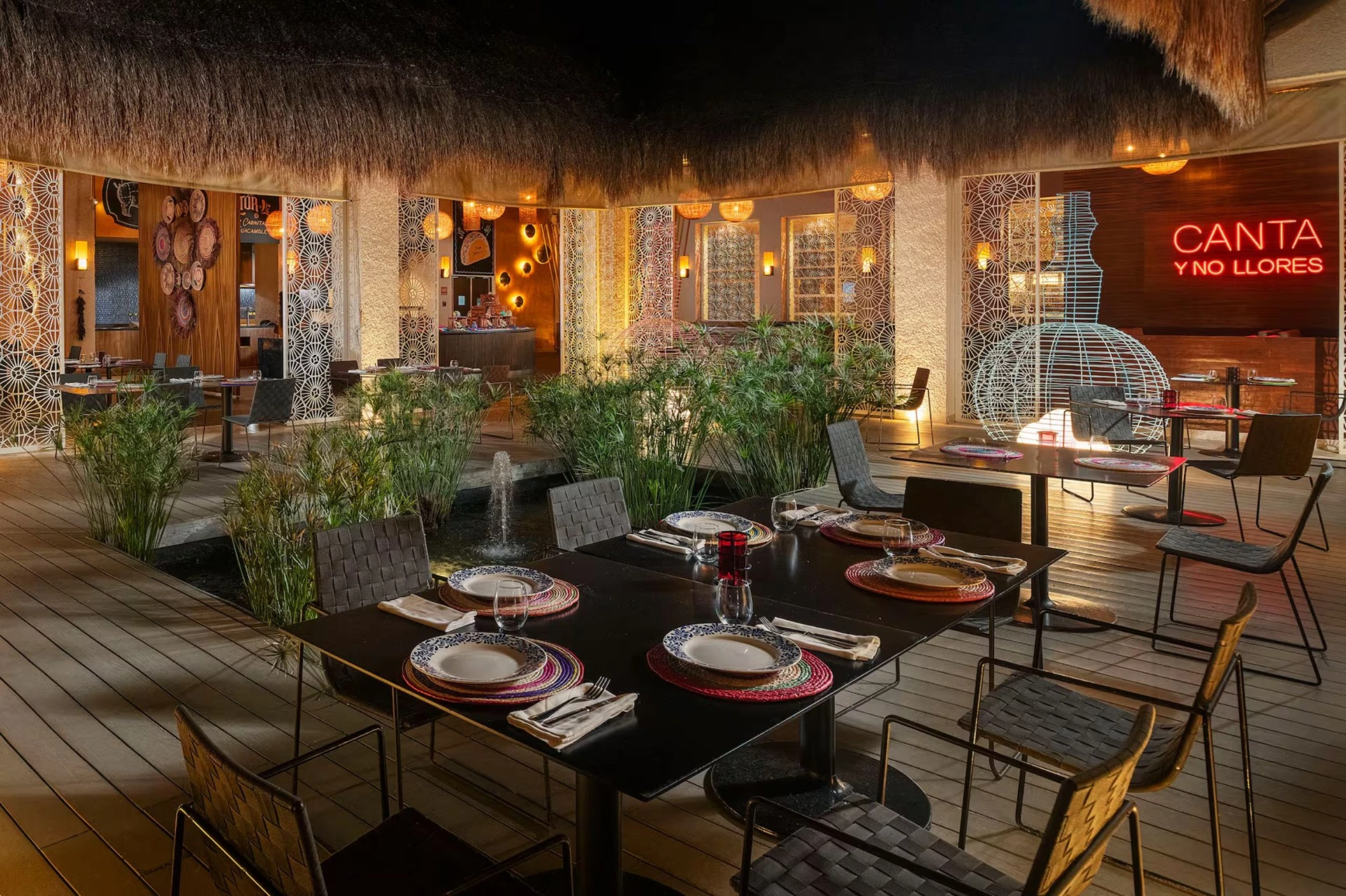 blue agave taqueria at Paradisus Playa Del Carmen