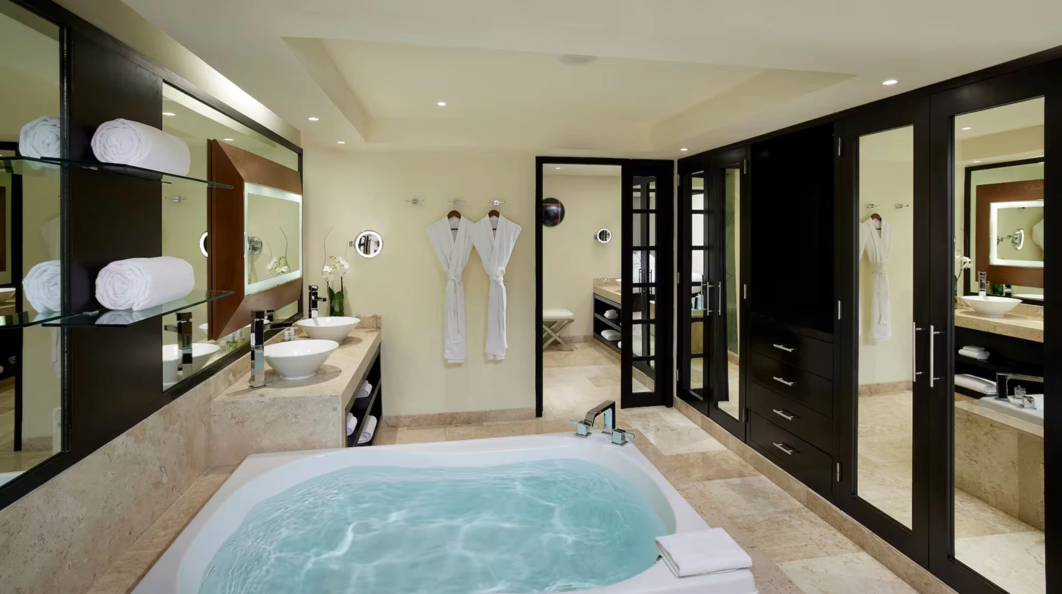 washroom of two bedroom master suite at Paradisus Playa Del Carmen