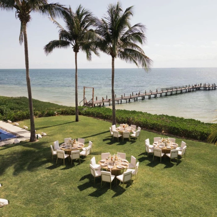 aerial view of thalasso garden venue at Paraiso de la Bonita Riviera Maya
