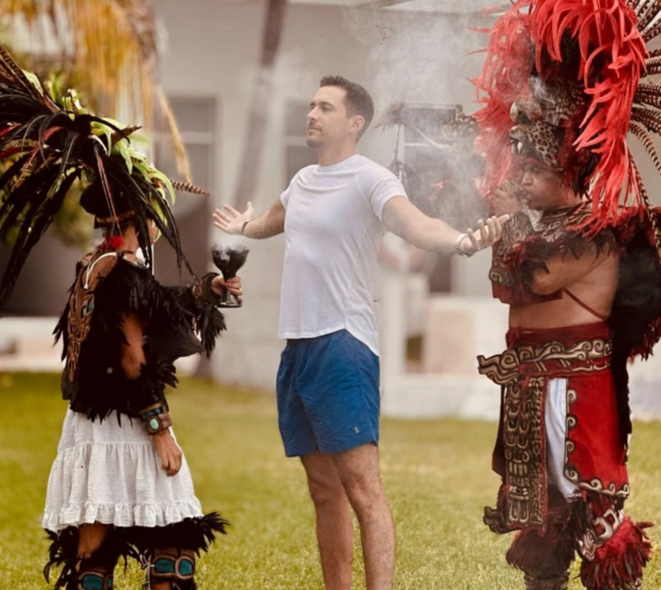mayan ritual at Paraiso de la Bonita Riviera Maya