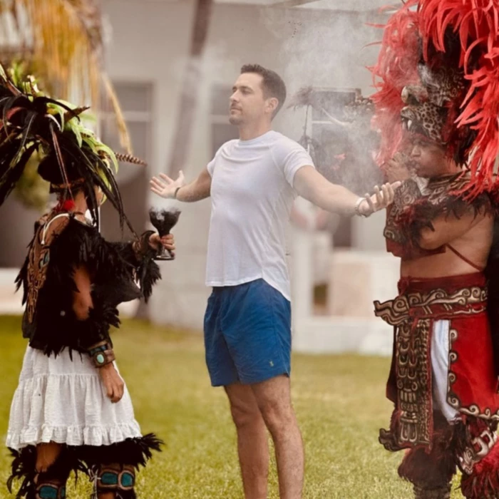 mayan ritual at Paraiso de la Bonita Riviera Maya