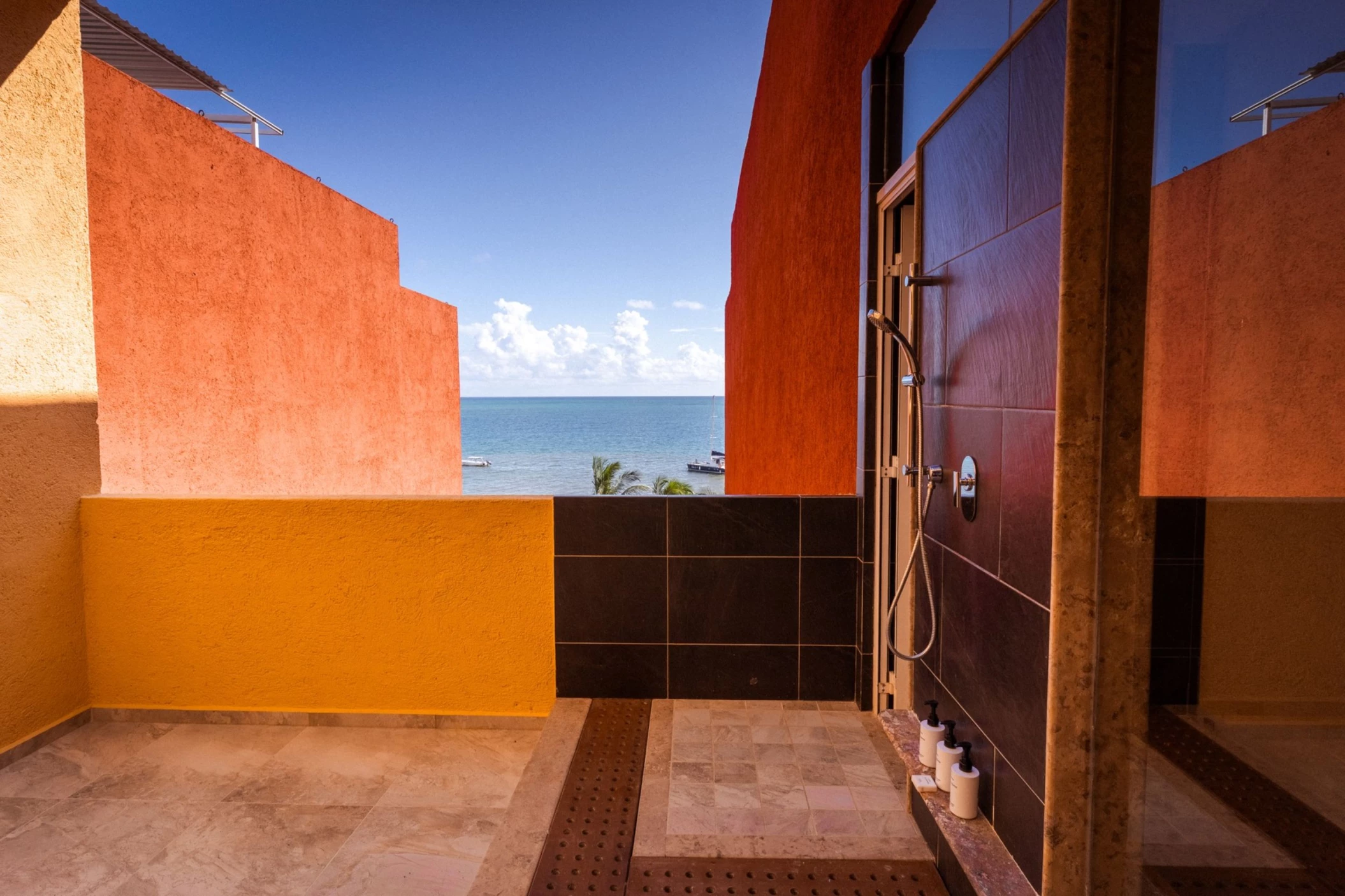 outdoor shower of suite at Paraiso de la Bonita Riviera Maya