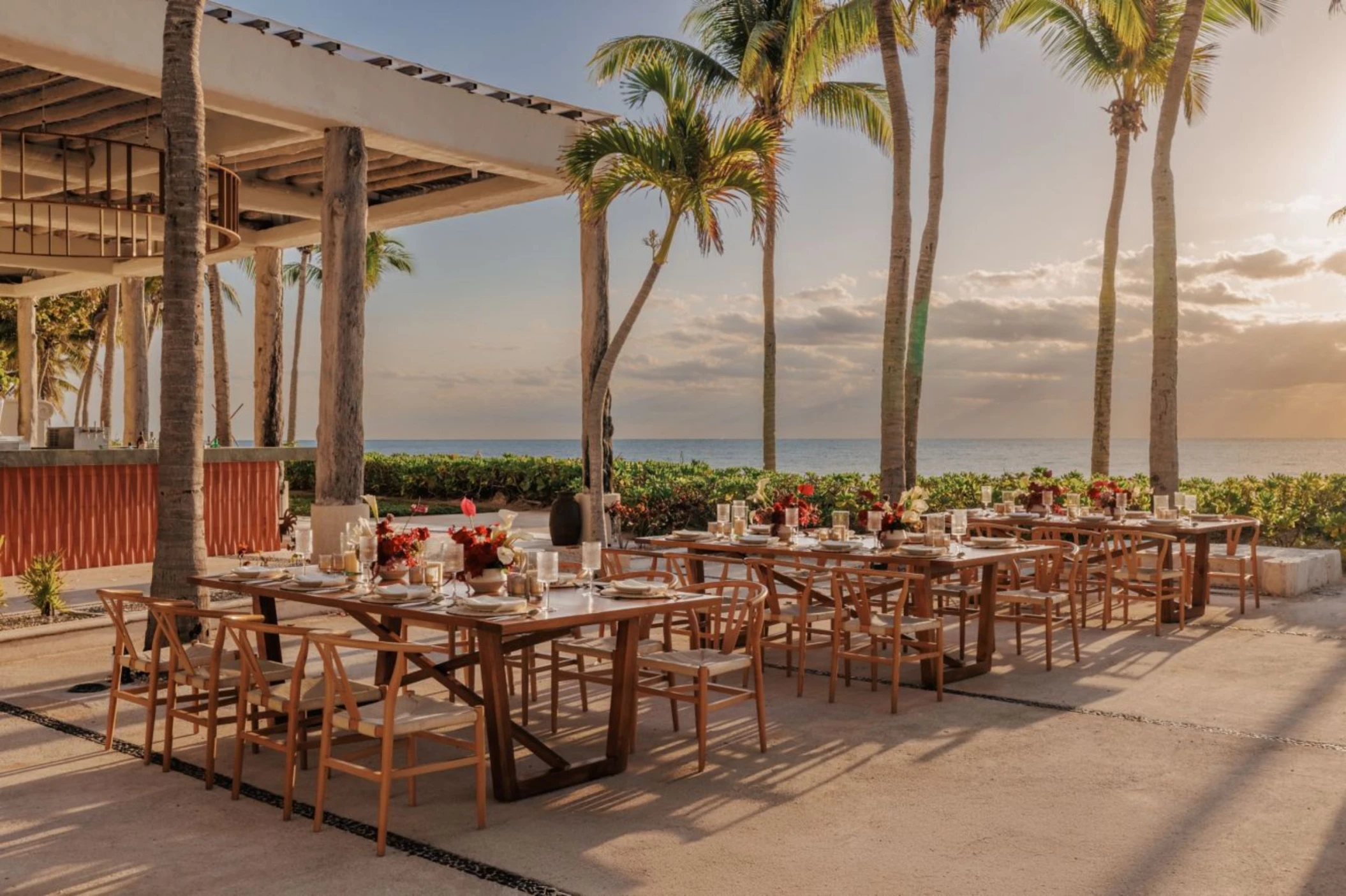 palms terrace at Paraiso de la Bonita Riviera Maya