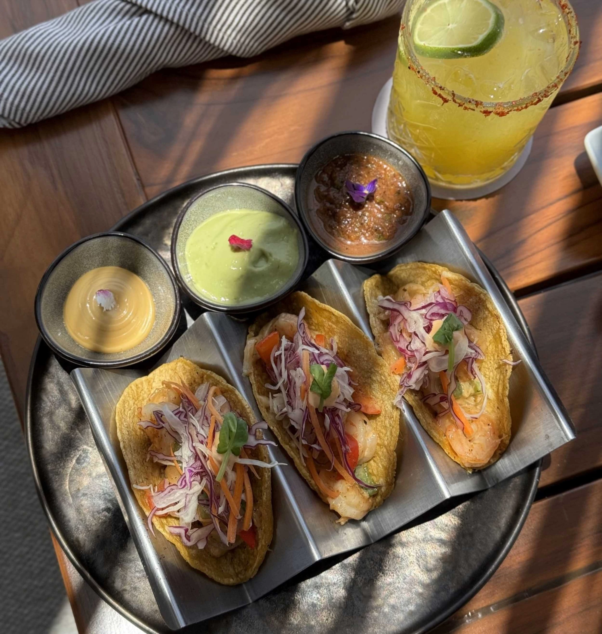 tacos at Paraiso de la Bonita Riviera Maya