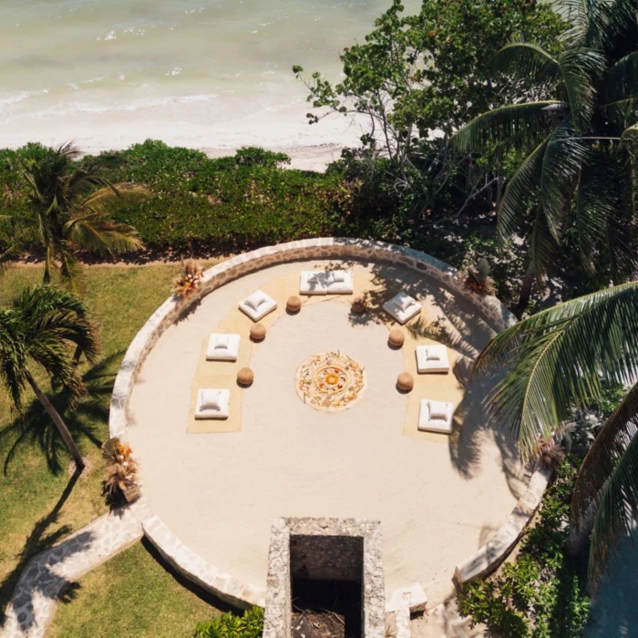 temazcal terrace venue at Paraiso de la Bonita Riviera Maya