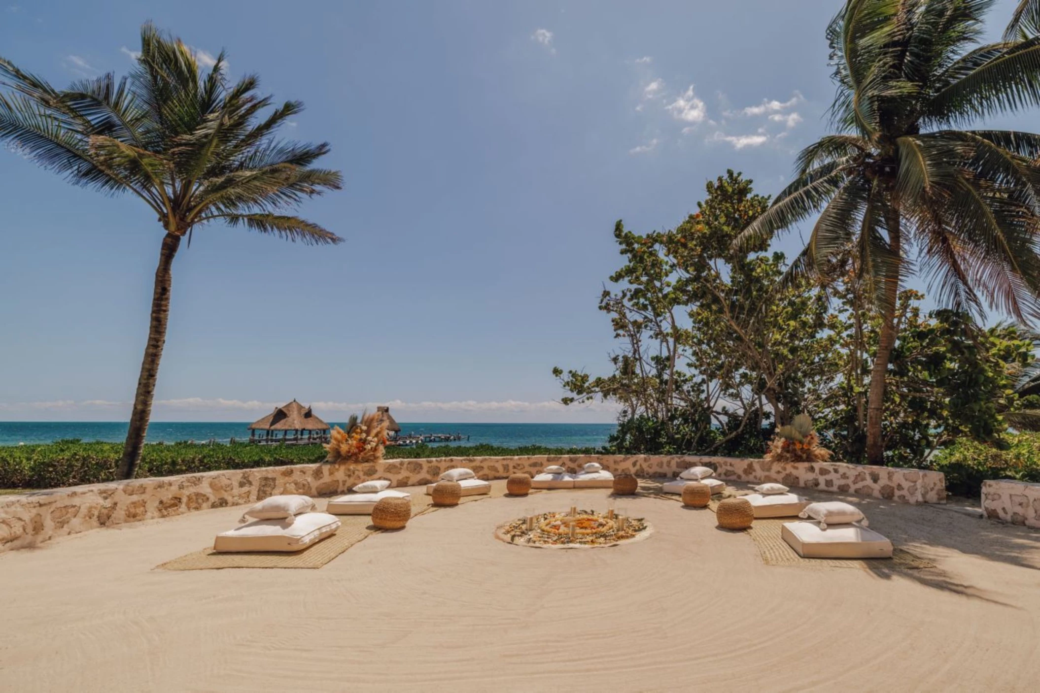 temazcal terrace venue at Paraiso de la Bonita Riviera Maya