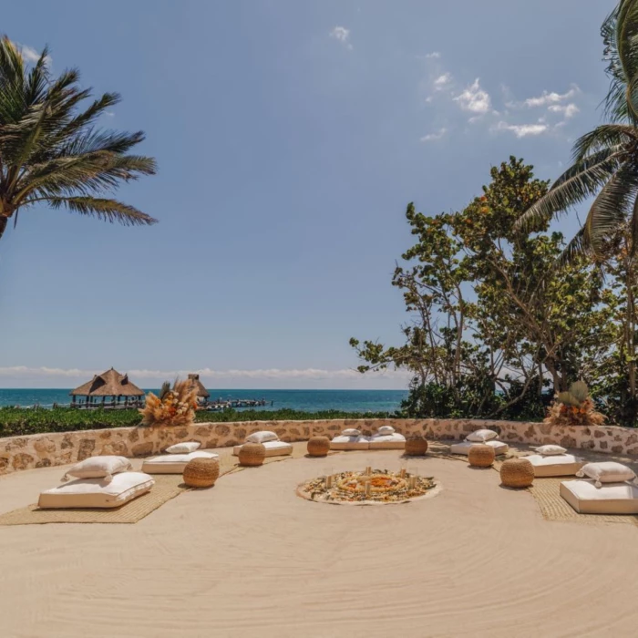 temazcal terrace venue at Paraiso de la Bonita Riviera Maya