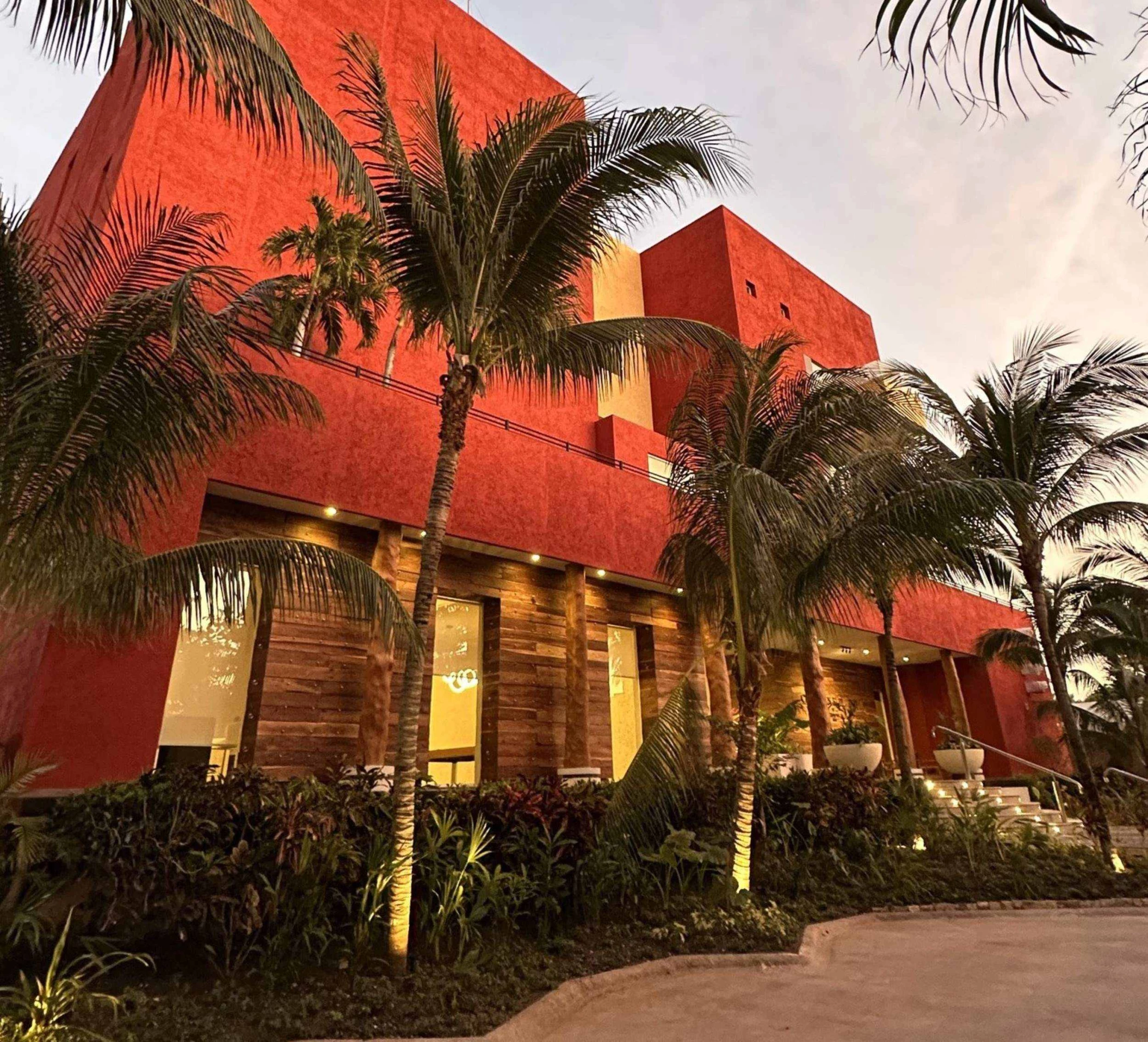 the reserve building at Paraiso de la Bonita Riviera Maya