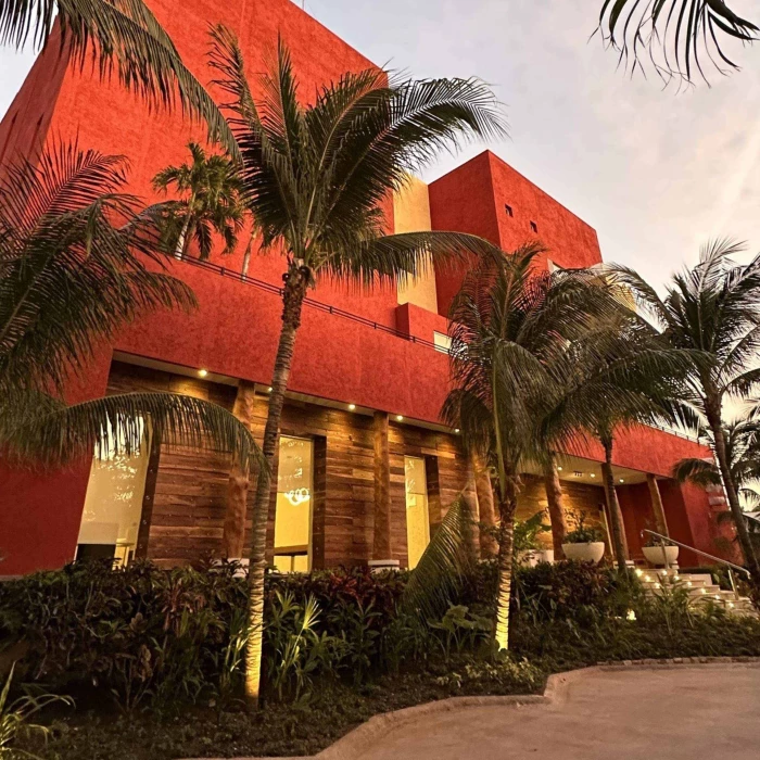 the reserve building at Paraiso de la Bonita Riviera Maya