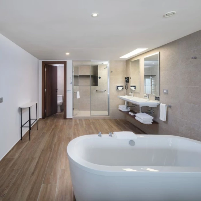 bathroom of suite at Hotel Riu Montego Bay