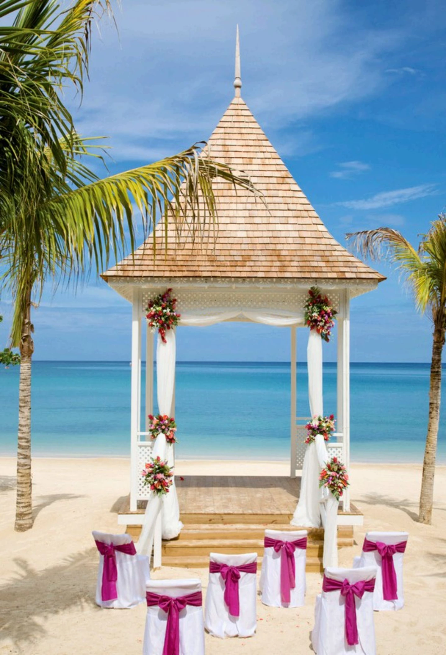 beach gazebo venue at Hotel Riu Montego Bay