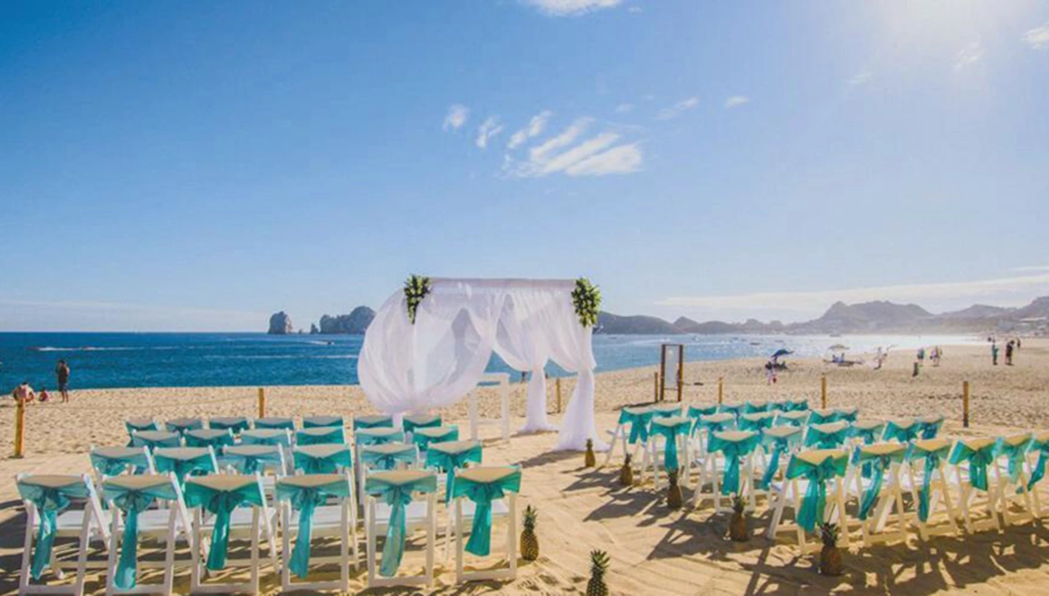 Beach wedding venue at Riu Palace baja california