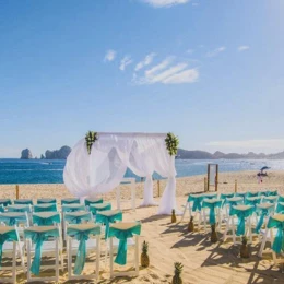 Beach wedding venue at Riu Palace baja california