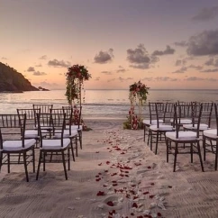 beach wedding venue at Royalton Antigua