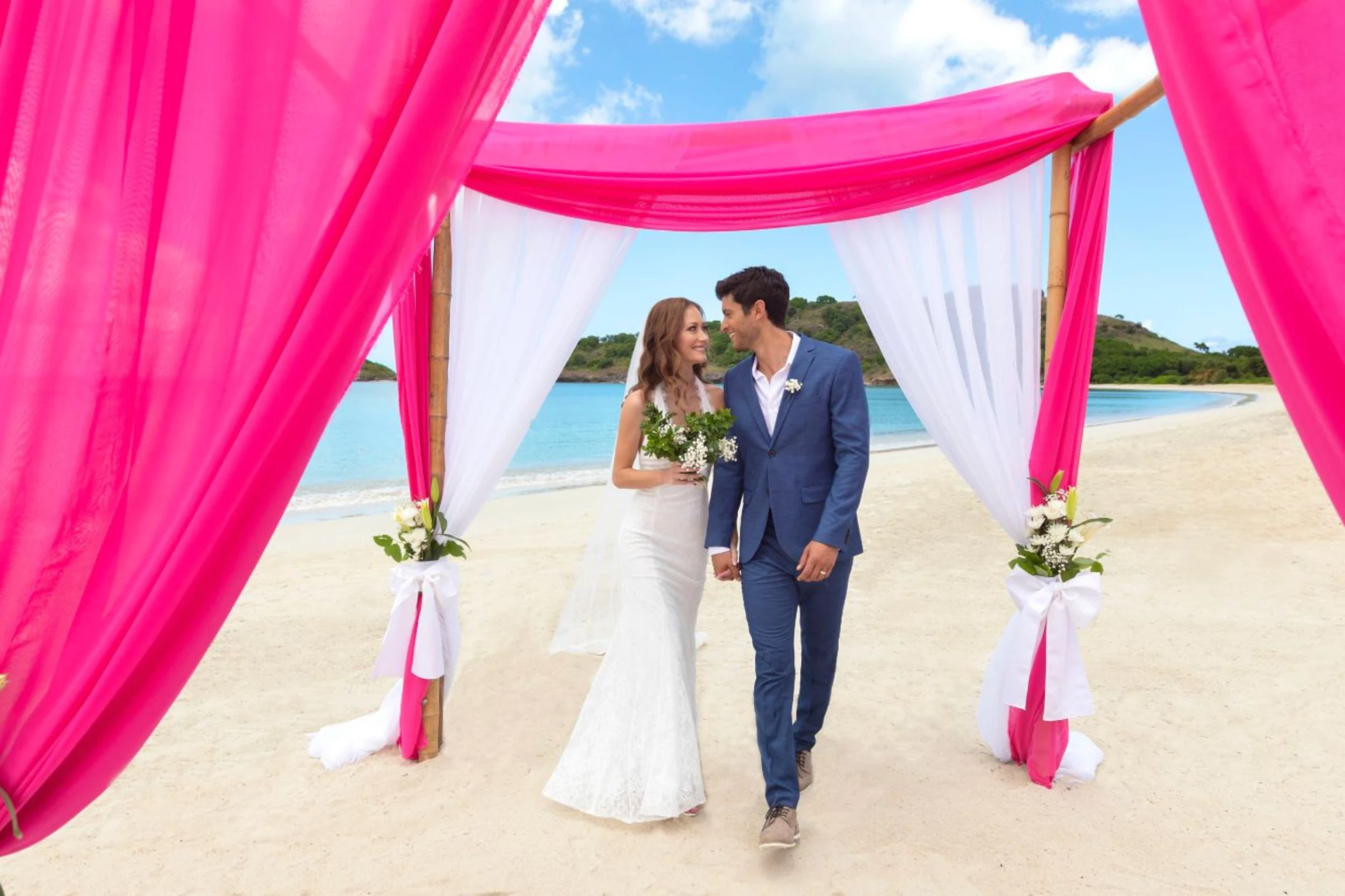 bride and groom at Royalton Antigua