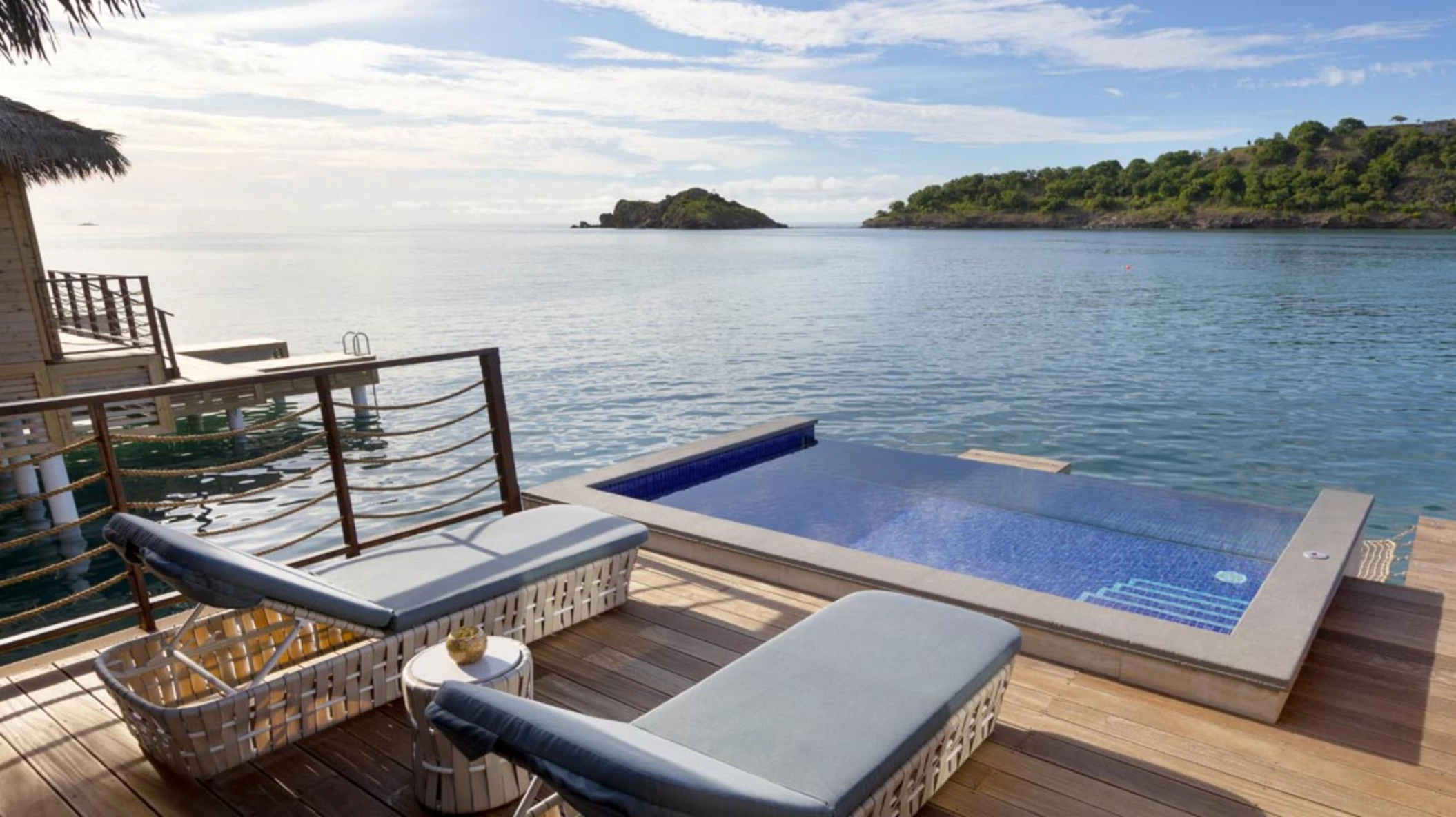 overwater bungalow at Royalton Antigua