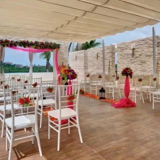 sky wedding venue at Royalton Antigua