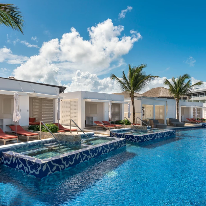 private cabanas at Royalton CHIC Punta Cana