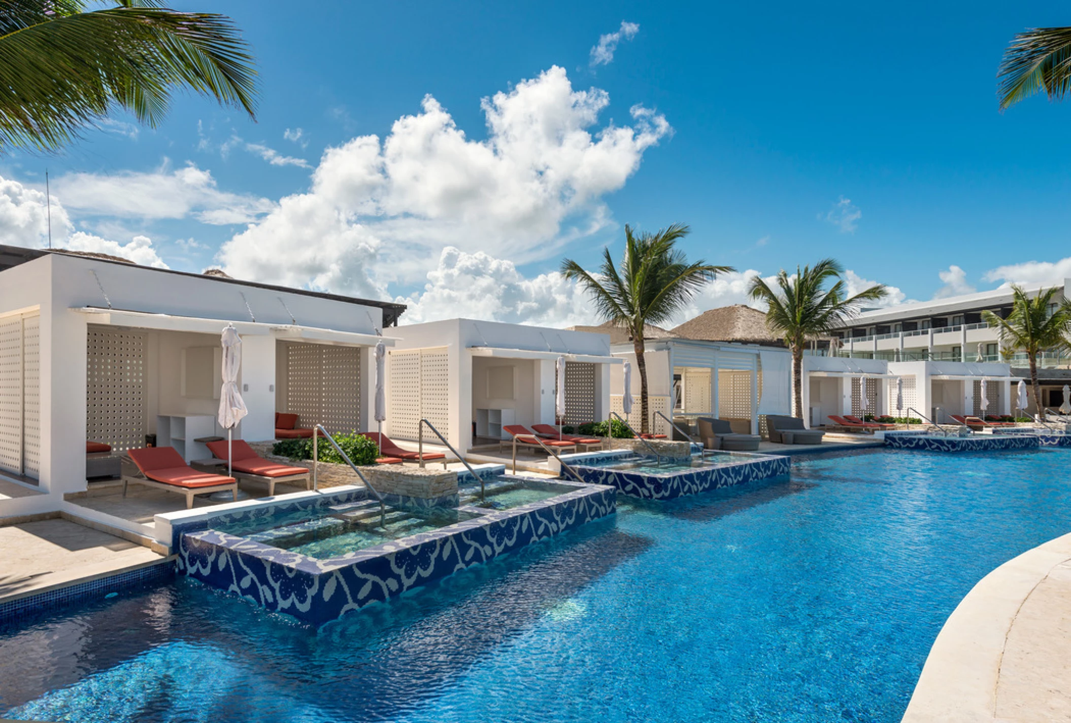 private cabanas at Royalton CHIC Punta Cana