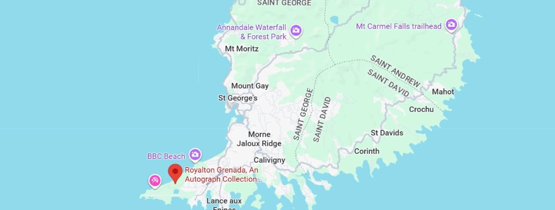 Royalton Grenada location in the country