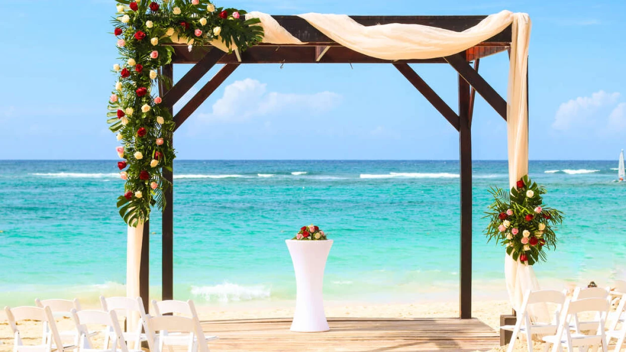 beach gazebo venue at Royalton Punta Cana