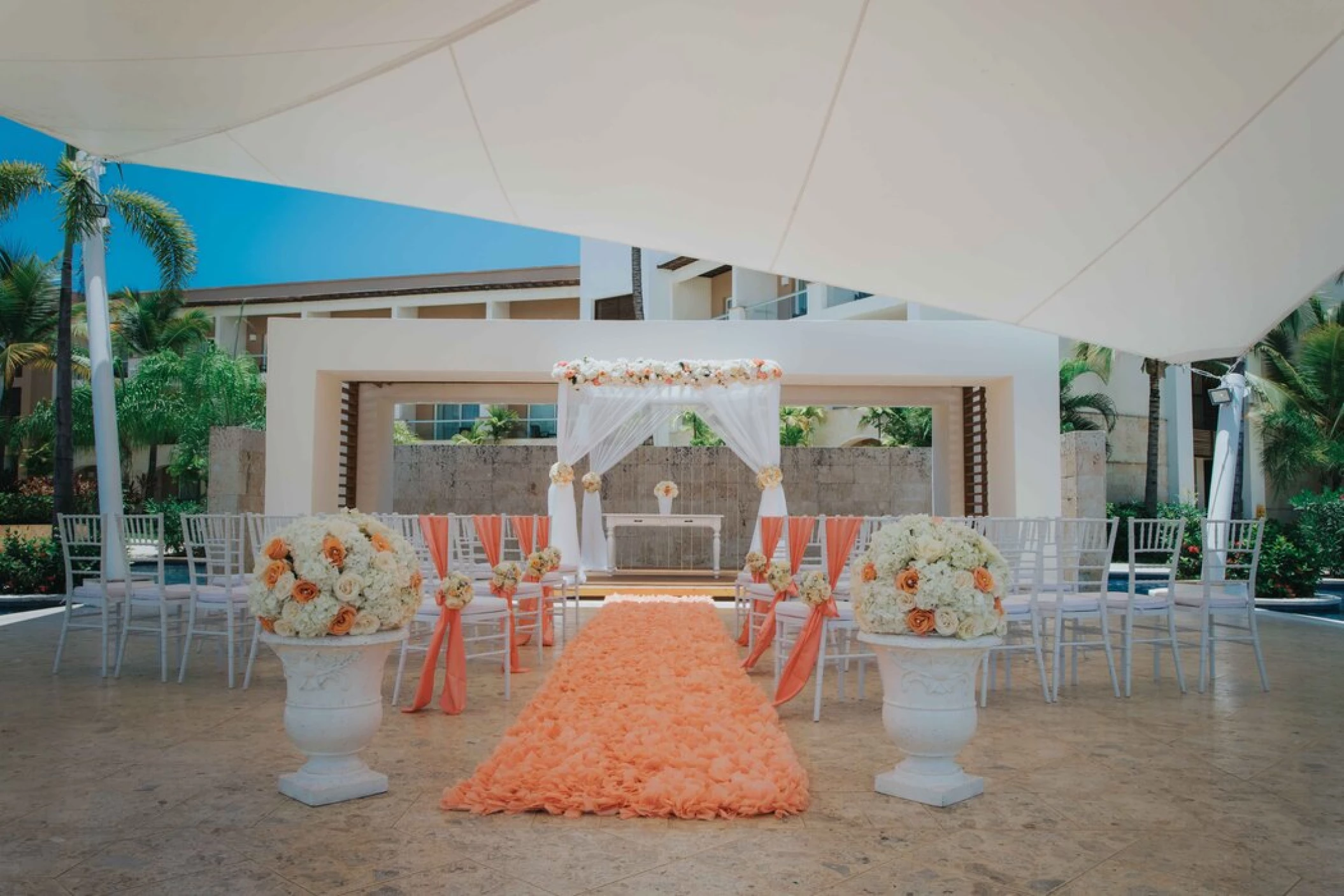 plaza lobby gazebo venue at Royalton Punta Cana