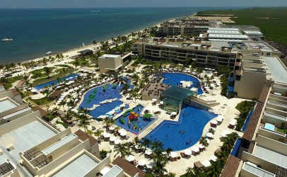 Kids Pool and property overview at Royalton Riviera Cancun Resort.