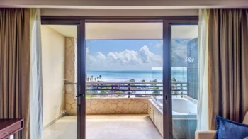 Room balcony at Royalton Riviera Cancun Resort.