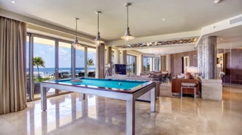Living room at Royalton Riviera Cancun Resort.