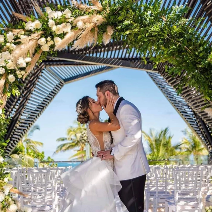 Destination wedding at Royalton Riviera Cancun Resort.