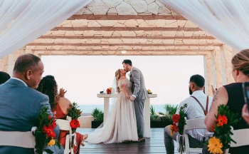 Destination wedding at Royalton Riviera Cancun Resort.