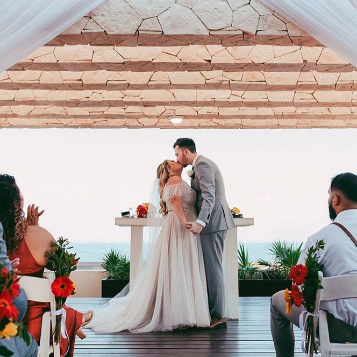 Destination wedding at Royalton Riviera Cancun Resort.