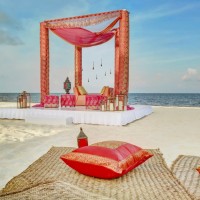Royalton Riviera Cancun South Asian Wedding setup.